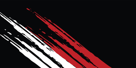 Obraz premium black white and red grunge texture background. vector illustration