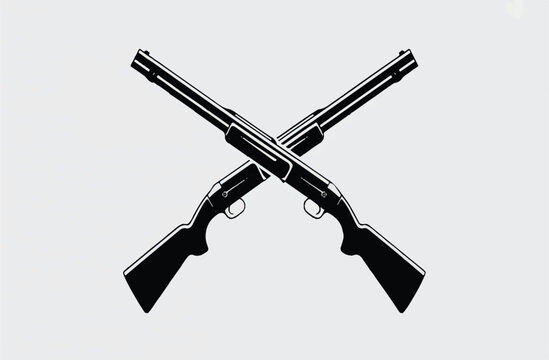 assault rifle vector