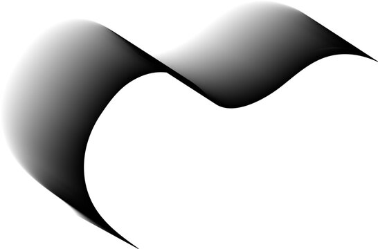 Corner cutout with double wave contour and organic silhouette.