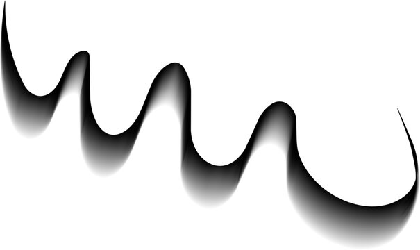 Horizontal border cutout with multiple wave contours and curved silhouette.