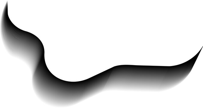 Horizontal cutout with organic blob contour and curved silhouette.