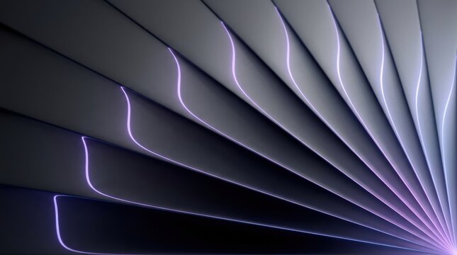 An abstract fractal background features a futuristic blue and green wave pattern with light curves, motion lines, and a gradient vector design for a modern business wallpaper