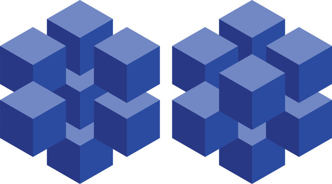 Isometric Blue Cube Network