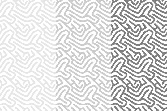Abstract Turing Pattern Style Seamless Pattern Background Vector Illustration

