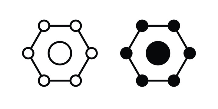 Antioxidant icon simple vector set