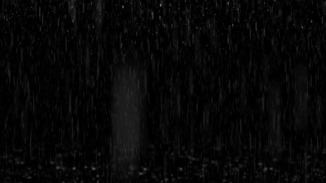natural realistic heavy rain overlay with splashing ripple effect