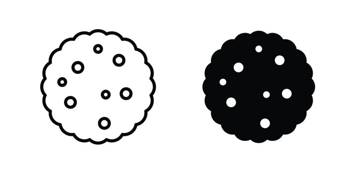 Crackers icon simple vector set