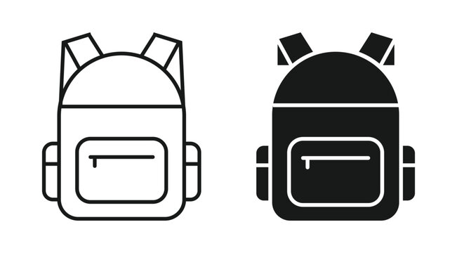 school beg vector icon. backpack icons. graphic icon vector designs. vector illustration