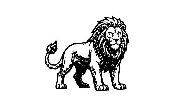 Powerful Lion Mascot Logo Vector Design for Esports Sports and Branding