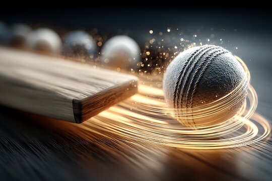 Stylized cricket bat concept scene under dramatic lighting pictures