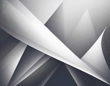 abstract white and grey background with color gradient and graphic geometric shape decoration