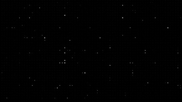 Animated abstract technology dark background random dots and grid 4K.Animated abstract technology random dots and grid 4K on black background. Abstract background digital dot loop black and white.