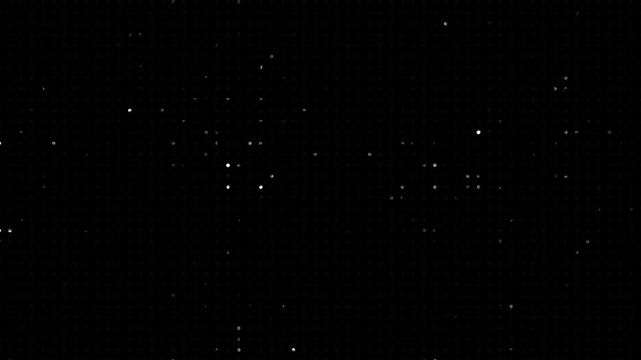 Animated abstract technology dark background random dots and grid 4K.Animated abstract technology random dots and grid 4K on black background. Abstract background digital dot loop black and white.