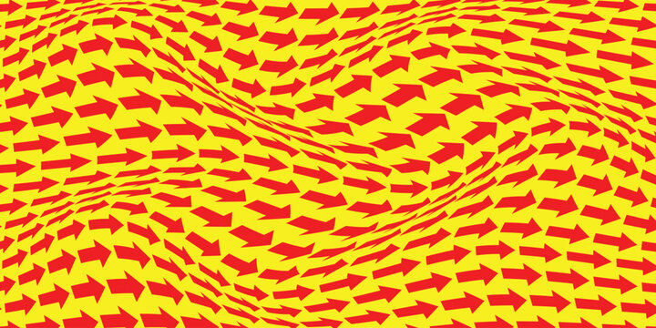simple red arrow wave pattern for banner poster background.