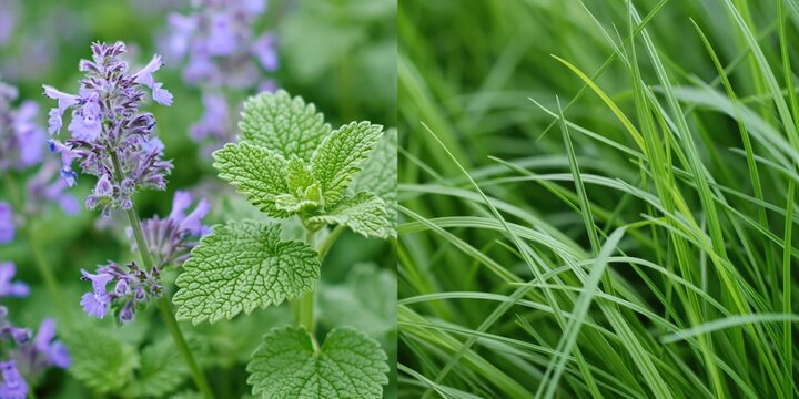 catnip and cat grass - fresh and natural feline-friendly plants
