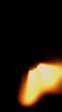 Lighting matches. Filmed is slow motion 1000 fps. High quality FullHD footage