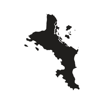 seychelles map silhoutette Suitable for posters and web icons