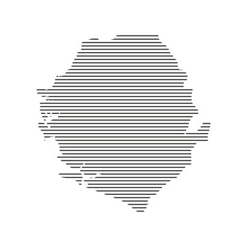 grenada map with horizontal line