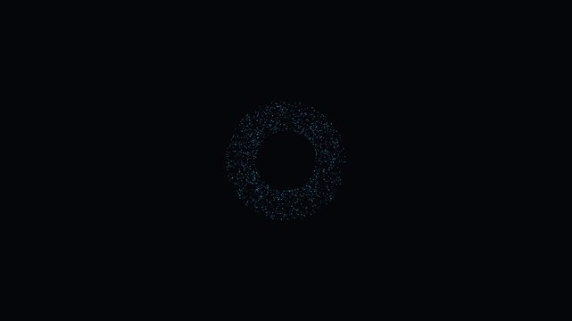 Circular Cybernetic Particle Swarm in Motion