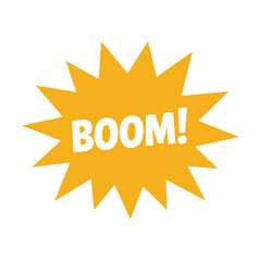 boom comic explosion bubble icon © graphixecho
