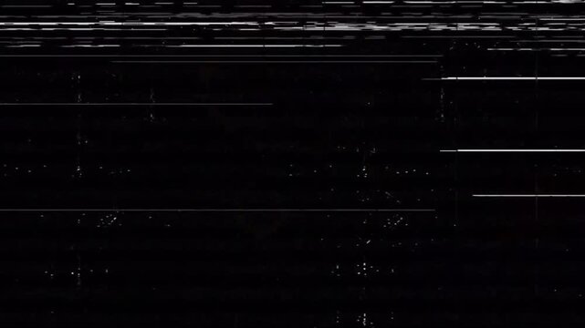 VHS glitch error screen effect overlay on black background.