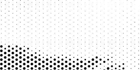 Abstract halftone seamless camouflage pattern. Repeating digital dotted hexagonal camo military texture background. Abstract modern fabric textile ornament. © Bardi Stock