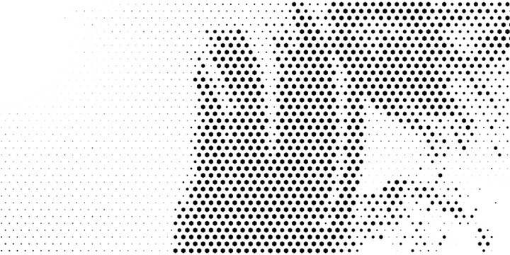 Abstract halftone seamless camouflage pattern. Repeating digital dotted hexagonal camo military texture background. Abstract modern fabric textile ornament.