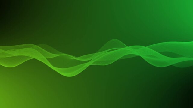 Abstract flowing waveforms on gradient background animation