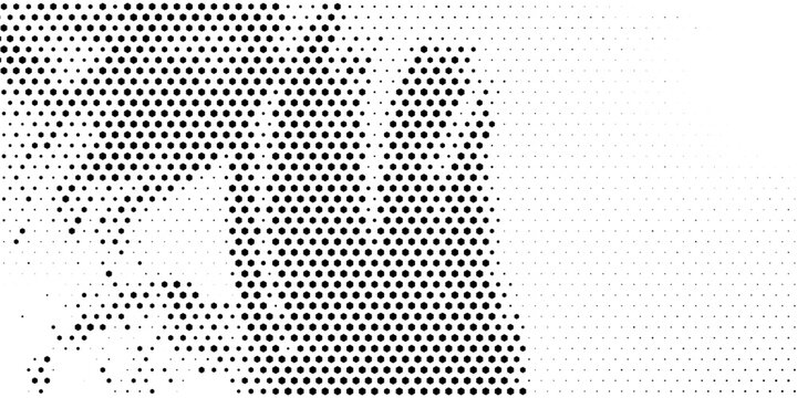 Abstract halftone seamless camouflage pattern. Repeating digital dotted hexagonal camo military texture background. Abstract modern fabric textile ornament.