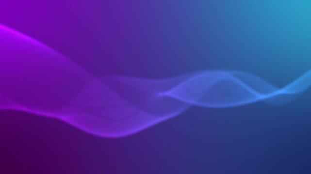 Abstract colorful wave gradient background with flowing translucent ribbons animation