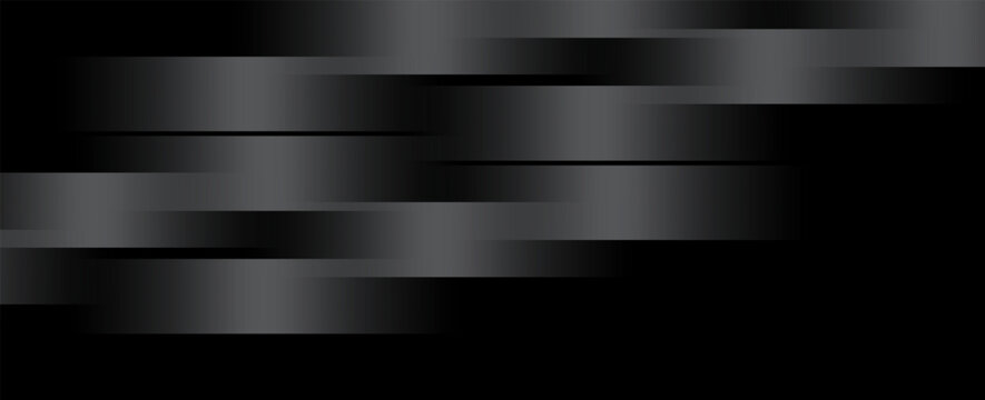 3D black silver abstract background overlap layer on dark space with diagonal lines effect decoration. Modern graphic design element stripes style concept