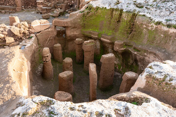 Karahan Tepe Neolithic archaeological site in Sanliurfa, Turkiye © EvrenKalinbacak