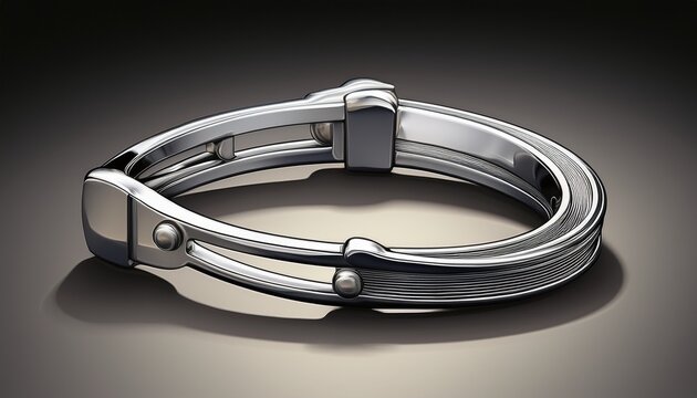 silver loose ring horse snaffle bit flat design