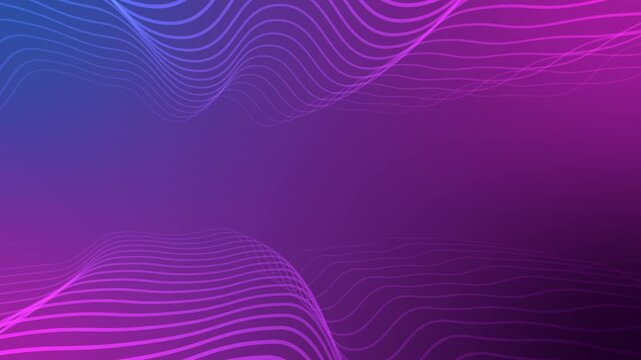 Abstract shape line wave gradient background animation