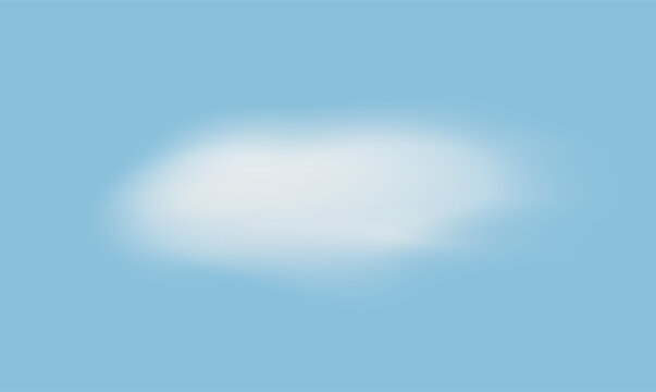 Soft White Cloud on Blue Sky Background