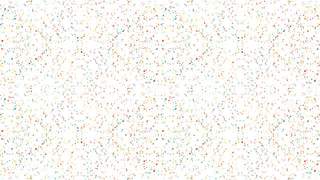 Abstract Terrazzo Pattern with Colorful Speckles on White Background