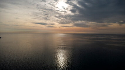 Fototapeta premium sunset over the sea