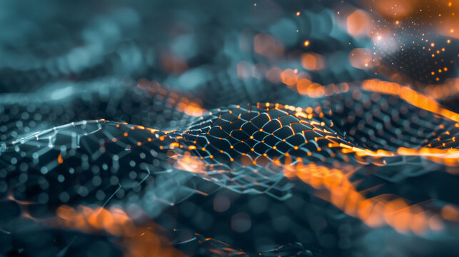 Macro image of a 3Dprinted material with embedded biosensors demonstrating the potential of this technology for creating custom sensors with tailored properties for various