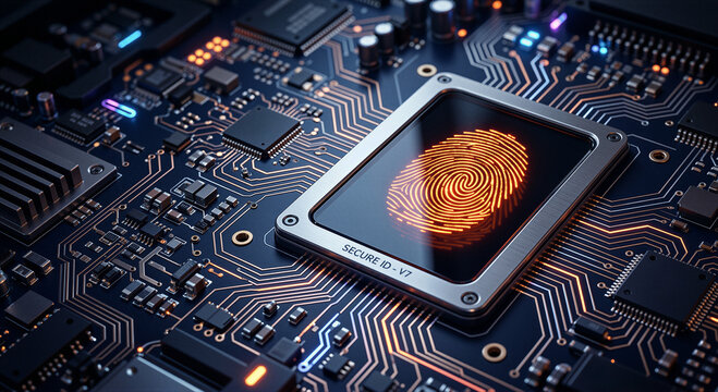 A metallic secured identification module on a microchip circuit board applied for multi-factor authorization systems, defining encrypted user access and privacy protection concept