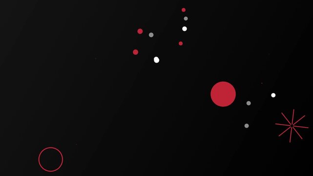 Modern abstract geometric shapes flow and morph in a dynamic minimalist design background video