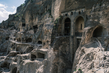 Vardzia  cave monastery site in southern Georgia, excavated from the slopes of the Erusheti Mountain on the left bank of the Kura River, © Michele