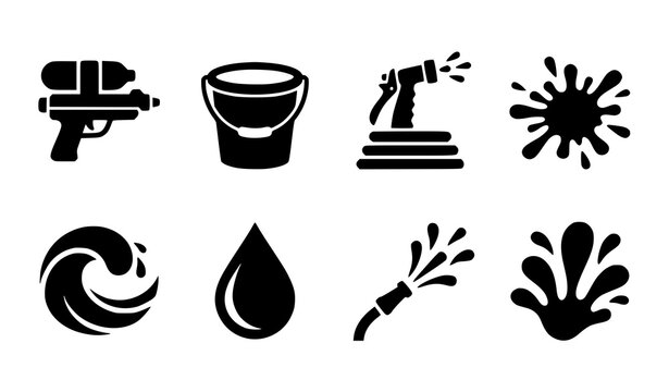 Minimal mango tree line art vector set with fruit branch and tropical botanical icons