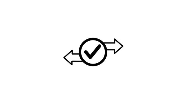 Digital refund confirmation and secure online payment approval concept with financial transaction validation for ecommerce and modern business systems.animation 4k video