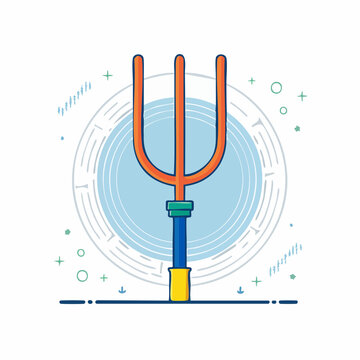 Stylized Trident Icon
