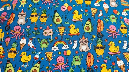 Naklejka premium easter seamless pattern with rabbits