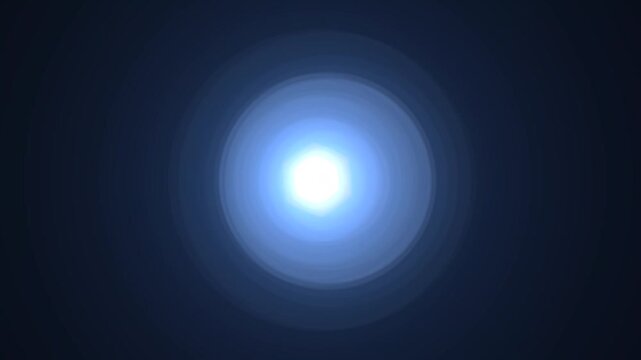optical light ray loop animation on black screen. Sun rays view, sun spotlight glowing burst concept. optical light beams on black background. 