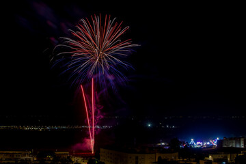 Naklejka premium Fuegos artificiales
