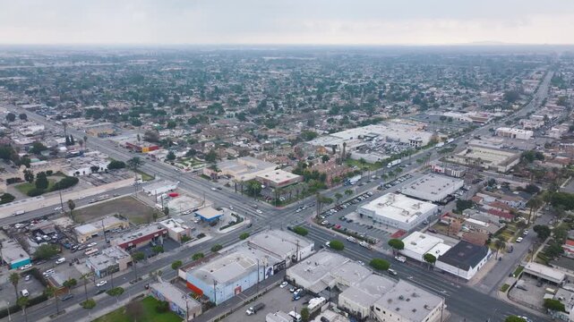 Compton Los Angeles California Drone Aerial Footage