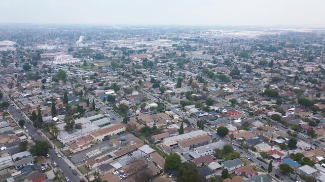 Compton Los Angeles California Drone Aerial Footage