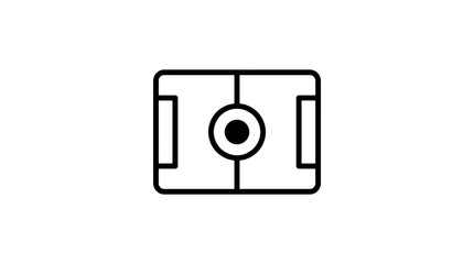 Minimalist Soccer Field Icon Vector Illustration ©  Zayn Alvaro Sebasti
